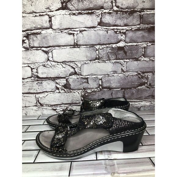 ALEGRIA Lara Pewter Mosaic LAR-780 Slip-On Comfort Sandals Women Sz 38EU/7.5M US - Picture 7 of 16